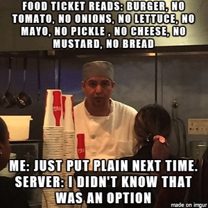 food server memes