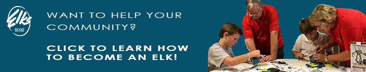 banner with text encouraging you to join the Elks