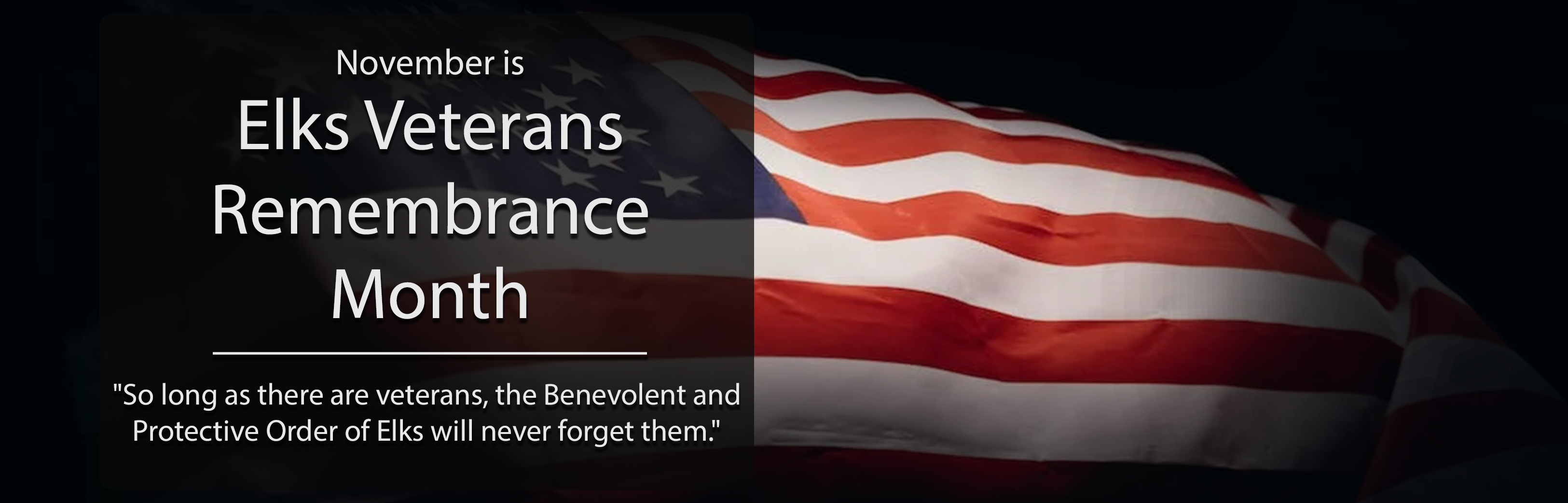 Veterans Remembrance Month